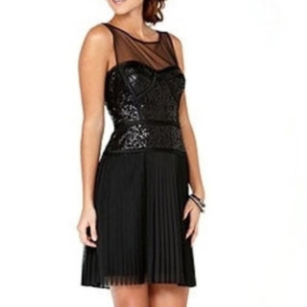 BCBG Black hazelle Sequin Dress
